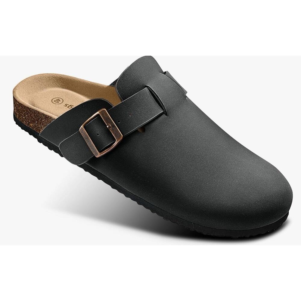 KEMISANT Women Clogs Mules Sandals Slippers Fleece Lined Upper Womens Sz 12
